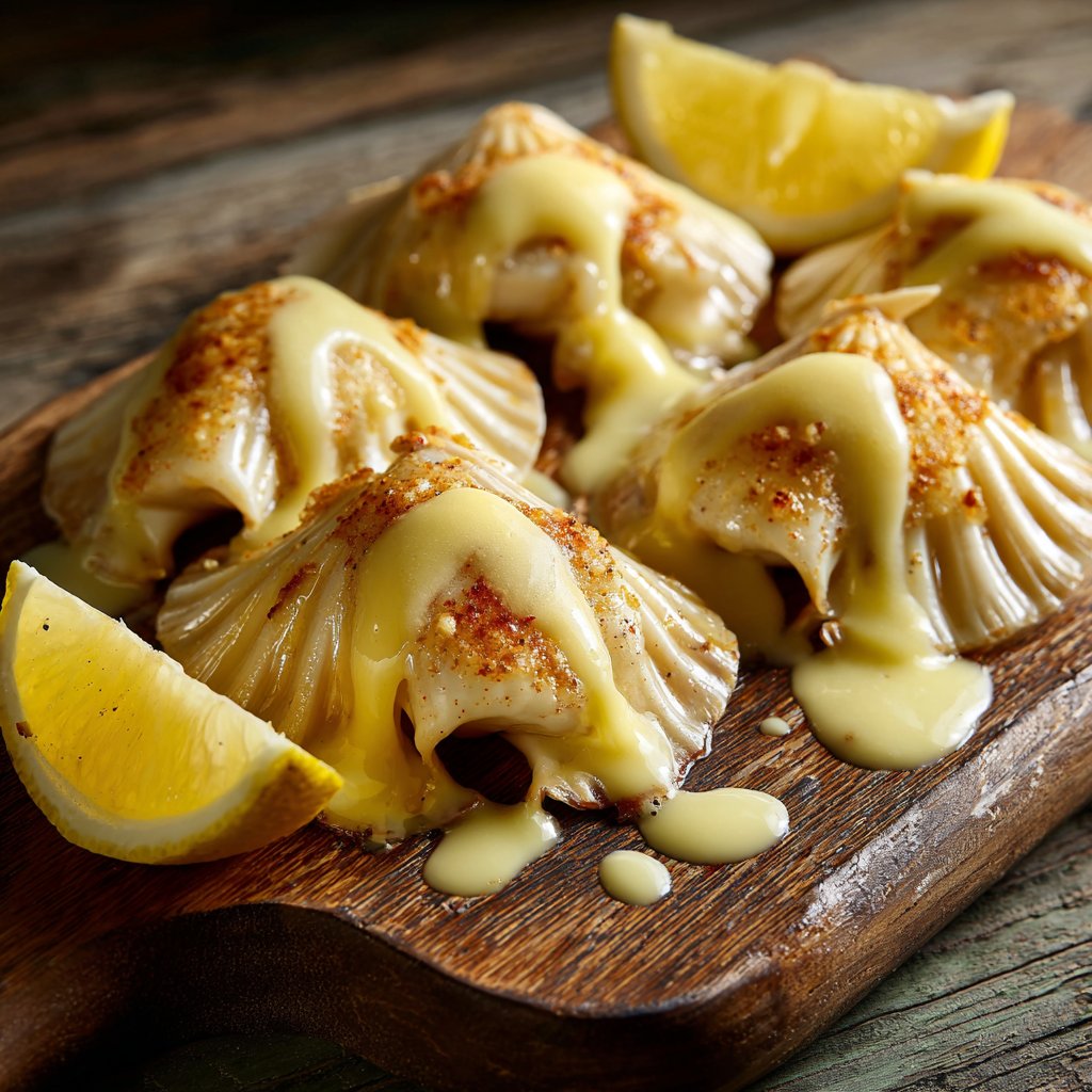 Jakobsmuscheln mit Zitronensauce