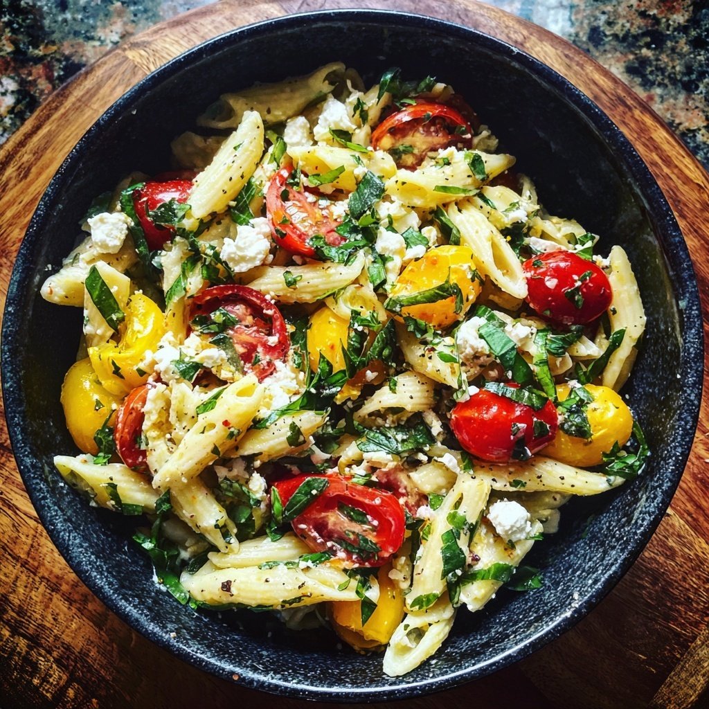 Mediterraner Nudelsalat Mit Fenchel