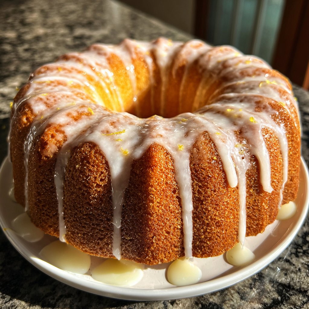 Zitronenkuchen mit Glasur