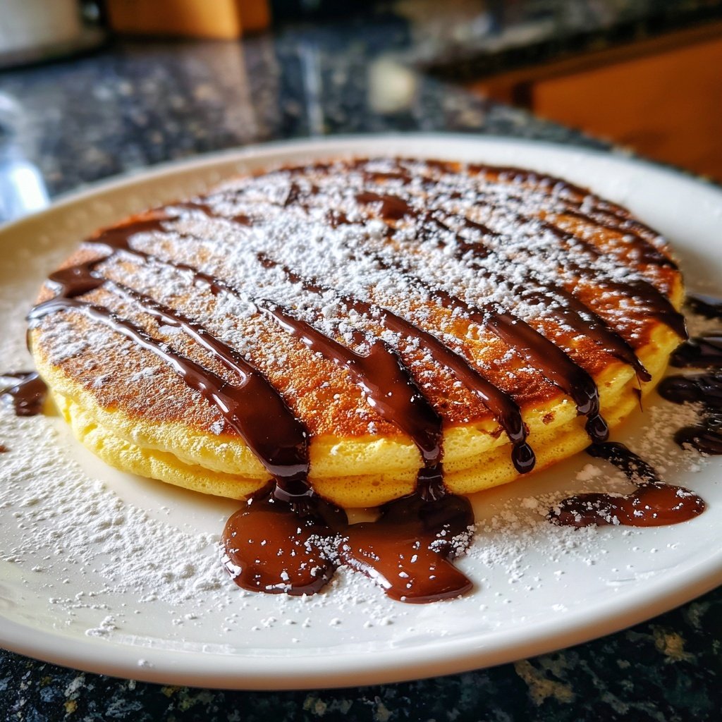 Pfannkuchen mit Schokolade