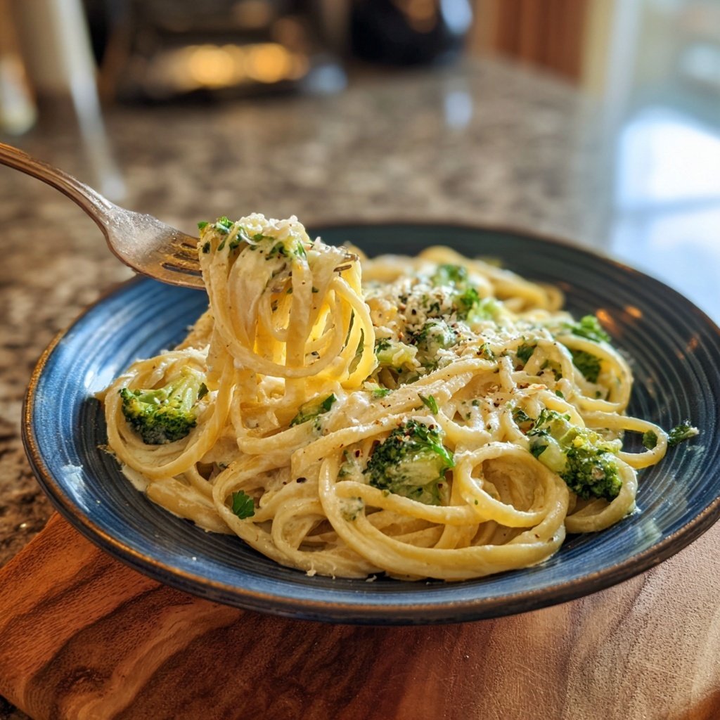 Brokkoli Pasta Mit Knoblauch Zitronen Sauce